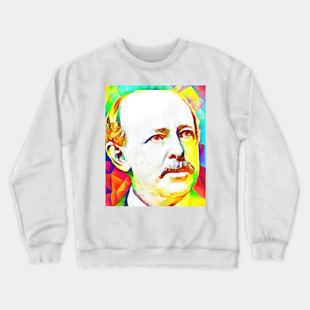 Horatio Alger Colourful Portrait | Horatio Alger Artwork 12 Crewneck Sweatshirt by JustLit